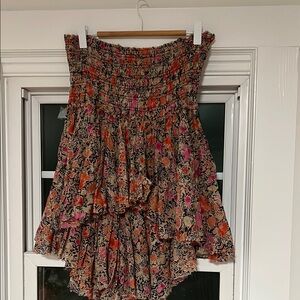 Free People NWT Smocked Tiered Floral Print Top or Skirt!